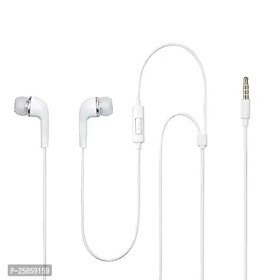 Earphones for Sam-Sung Galaxy Z Flip 5G Earphone Original Like Wired Stereo Deep Bass Head Hands-free Headset Earbud With Built in-line Mic, With Premium Quality Good Sound Stereo Call Answer/End Button, Music 3.5mm Aux Audio Jack (ST9, BT-YR, White)-thumb4