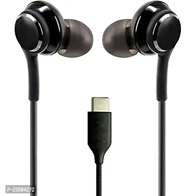 Earphones for Sam-Sung Galaxy A52 / A 52 Earphone Original Like Wired Stereo Deep Bass Head Hands-free Headset Earbud With Built in-line Mic, With Premium Quality Good Sound Stereo Call Answer/End Button, Music 3.5mm Aux Audio Jack (ST1, BT-A-KG, Black)-thumb0