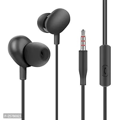 Earphones Headphones for Samsung Guru Music 2 Earphone Original Like Wired Stereo Deep Bass Head Hands-free Headset Earbud With Built in-line Mic, With Premium Quality Good Sound Call Answer/End Button, Music 3.5mm Aux Audio Jack (JS-2, Black)-thumb0