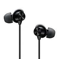 Earphones for Realme 8 Pro / Realme8 Pro Earphone Original Like Wired Stereo Deep Bass Head Hands-free Headset Earbud With Built in-line Mic, With Premium Quality Good Sound Stereo Call Answer/End Button, Music 3.5mm Aux Audio Jack (ST3, BT-ONE 2, Black)-thumb1