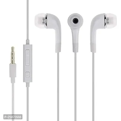 Wired BT-335 for Xiaomi Redmi Note 11T 5G Earphone Original Like Wired Stereo Deep Bass Head Hands-Free Headset Earbud with Built in-line Mic Call Answer/End Button (YR,WHT)-thumb3