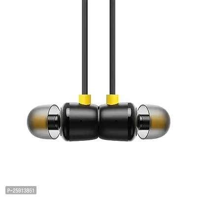 SHOPSBEST Earphones BT R20 for Sam-Sung Galaxy A22 5G Earphone Original Like Wired Stereo Deep Bass Head Hands-Free Headset Earbud Calling inbuilt with Mic,Hands-Free Call/Music (R20,CQ1,BLK)