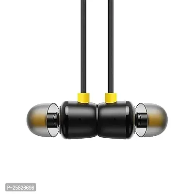 Earphones for OPP-O Reno 3A / 3 A Earphone Original Like Wired Stereo Deep Bass Head Hands-free Headset Earbud With Built in-line Mic, With Premium Quality Good Sound Stereo Call Answer/End Button, Music 3.5mm Aux Audio Jack (ST6, BT-R20, Black)
