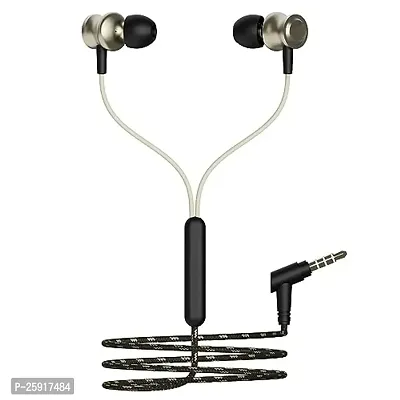 SHOPSBEST Earphones BT 870 for Mahindra e20 NXT Earphone Original Like Wired Stereo Deep Bass Head Hands-Free Headset v Earbud Calling inbuilt with Mic,Hands-Free Call/Music (870,CQ1,BLK)