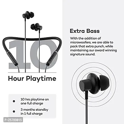 SHOPSYES Wireless BT In Ear Earphones for Xiaomi Mi Original Sports with Deep Bass and Neckband Hands-Free Calling inbuilt With Mic, Call/Music, Sports, Sweatproof Mic with Long Battery Life(BLACK)-thumb4