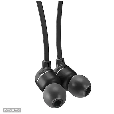 Wireless Bluetooth Headphones Earphones for Xiaomi Mi 10i 5G Original Sports Bluetooth Wireless Earphone with Deep Bass and Neckband Hands-Free Calling inbuilt With Mic, Extra Deep Bass Hands-Free Call/Music, Sports Earbuds, Sweatproof Mic Headphones with Long Battery Life and Flexible Headset (BS-RSN,BLACK)-thumb4