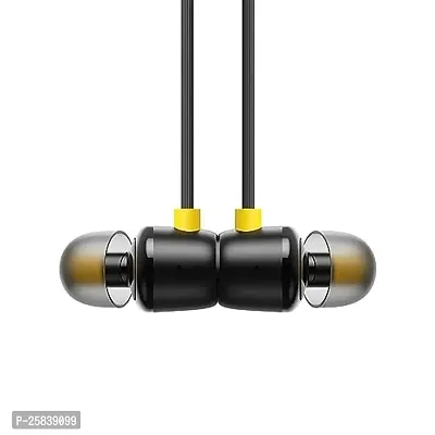 Earphones for Mahindra TUV300 Plus Facelift Earphone Original Like Wired Stereo Deep Bass Head Hands-free Headset Earbud With Built in-line Mic, With Premium Quality Good Sound Stereo Call Answer/End Button, Music 3.5mm Aux Audio Jack (ST6, BT-R20, Black)
