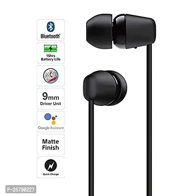 Shop Reals Wireless Bluetooth Headphones Earphones for Oppo A54 / Oppo A 54 Original Sports Bluetooth Wireless Earphone with Deep Bass and Neckband Hands-Free Calling inbuilt With Mic, Extra Deep Bass Hands-Free Call/Music, Sports Earbuds, Sweatproof Mic Headphones with Long Battery Life and Flexible Headset (SMRT21,RKZ-SND1,BLACK)-thumb2