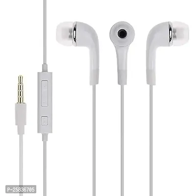 Earphones for Sony Xperia XA1 Ultra Earphone Original Like Wired Stereo Deep Bass Head Hands-free Headset Earbud With Built in-line Mic, With Premium Quality Good Sound Stereo Call Answer/End Button, Music 3.5mm Aux Audio Jack (ST9, BT-YR, White)-thumb3