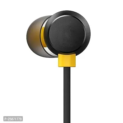 Wired BT-335 for Tecno Camon 18 Premier Earphone Original Like Wired Stereo Deep Bass Head Hands-Free Headset Earbud with Built in-line Mic Call Answer/End Button (R20, Black)-thumb3