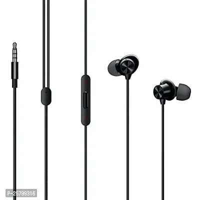 Earphones for Sam-Sung Galaxy Note 11 / Note11 Earphone Original Like Wired Stereo Deep Bass Head Hands-free Headset Earbud With Built in-line Mic, With Premium Quality Good Sound Stereo Call Answer/End Button, Music 3.5mm Aux Audio Jack (ST3, BT-ONE 2, Black)-thumb5