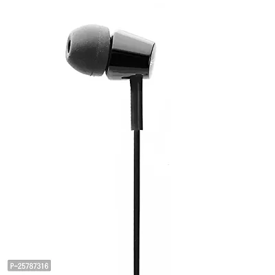 Earphones Headphones for Samsung Galaxy M31s Earphone Original Like Wired Stereo Deep Bass Head Hands-free Headset Earbud With Built in-line Mic, With Premium Quality Good Sound Call Answer/End Button, Music 3.5mm Aux Audio Jack (MP, BT, Black)-thumb3