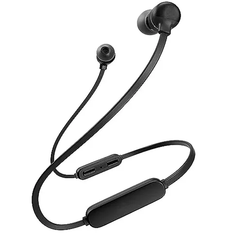 SHOPSBEST Wireless BT for Skoda Vision in Original Sports Bluetooth Wireless Earphone with Deep Bass and Neckband Hands-Free Calling inbuilt with Mic,Hands-Free Call/Music (B-SNDT, Black)