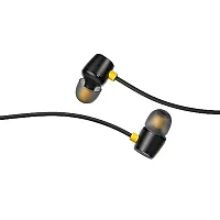 SHOPSBEST Earphones for Infinix Note 12 (2023) Earphone Original Like Wired Stereo Deep Bass Head Hands-Free Headset Earbud with Built in-line Mic Call Answer/End Button (R20, Black)-thumb3