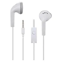 Earphones for Samsung Galaxy Note FE Earphone Original Like Wired Stereo Deep Bass Head Hands-free Headset Earbud With Built in-line Mic, With Premium Quality Good Sound Call Answer/End Button, Music 3.5mm Aux Audio Jack (AS- YS, White)-thumb1