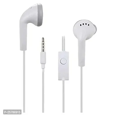 Earphones for Samsung Galaxy Note FE Earphone Original Like Wired Stereo Deep Bass Head Hands-free Headset Earbud With Built in-line Mic, With Premium Quality Good Sound Call Answer/End Button, Music 3.5mm Aux Audio Jack (AS- YS, White)-thumb2