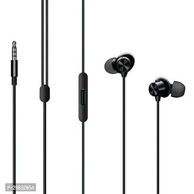 Earphones for ZTE Axon 7 mini Earphone Original Like Wired Stereo Deep Bass Head Hands-free Headset Earbud With Built in-line Mic, With Premium Quality Good Sound Stereo Call Answer/End Button, Music 3.5mm Aux Audio Jack (ST3, BT-ONE 2, Black)-thumb5