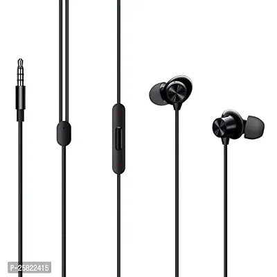Earphones for Realme GT Neo2 Earphone Original Like Wired Stereo Deep Bass Head Hands-free Headset Earbud With Built in-line Mic, With Premium Quality Good Sound Stereo Call Answer/End Button, Music 3.5mm Aux Audio Jack (ST2, BT-ON, Black)-thumb5