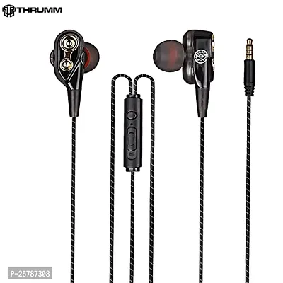 Earphones for BlackBerry Porsche Design P'9982 Earphone Original Like Wired Stereo Deep Bass Head Hands-free Headset Earbud With Built in-line Mic, With Premium Quality Good Sound Call Answer/End Button, Music 3.5mm Aux Audio Jack (APR-30, Black)-thumb5