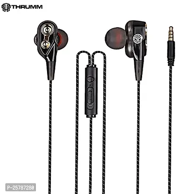 Earphones for LG Rumor Reflex LN272 Earphone Original Like Wired Stereo Deep Bass Head Hands-free Headset Earbud With Built in-line Mic, With Premium Quality Good Sound Call Answer/End Button, Music 3.5mm Aux Audio Jack (APR-30, Black)-thumb5