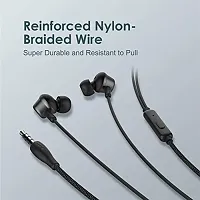 Earphones for Realme 7i Earphone Original Like Wired Stereo Deep Bass Head Hands-free Headset Earbud With Built in-line Mic, With Premium Quality Good Sound Call Answer/End Button, Music 3.5mm Aux Audio Jack ( (AP-832, Black)-thumb2