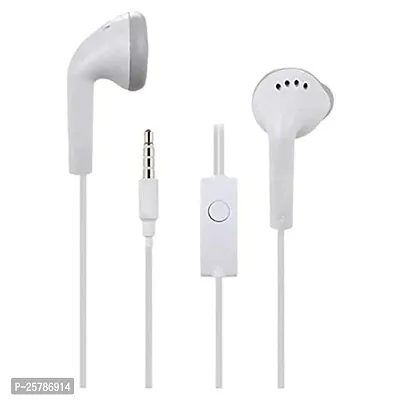 Earphones for Samsung Galaxy A50 Earphone Original Like Wired Stereo Deep Bass Head Hands-free Headset Earbud With Built in-line Mic, With Premium Quality Good Sound Call Answer/End Button, Music 3.5mm Aux Audio Jack (AS- YS, White)-thumb2