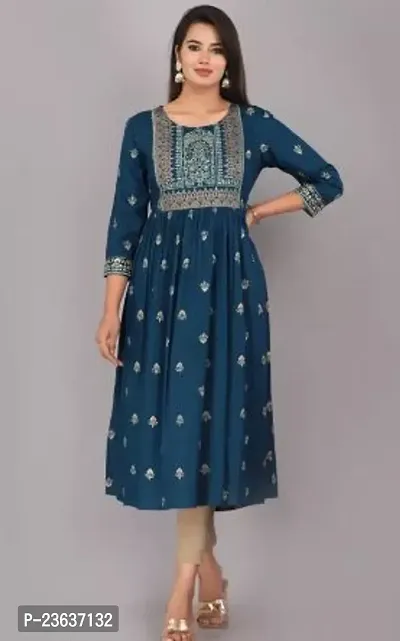 Attractive Rayon Stitched Kurta For Women