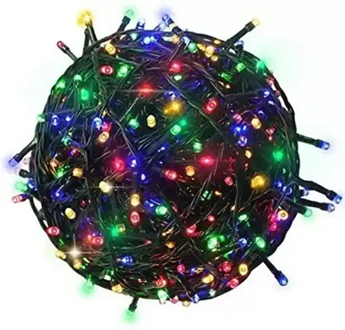 V_@LED RGB String Light 42 Meter with 40% More Brighter Automatic Pattern Change Fairy String Tree Twinkle Lights Diwali Festivals Christmas Multi-Purpose Pack of 1 |AAZ2