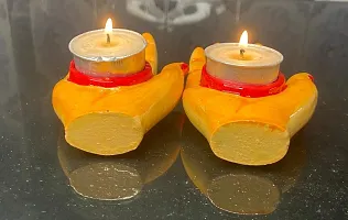 Hand design tea light candle-thumb2