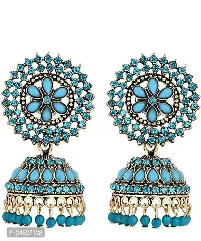 Sky Blue Coloured  Essential Earrings And Jhumkas-thumb0