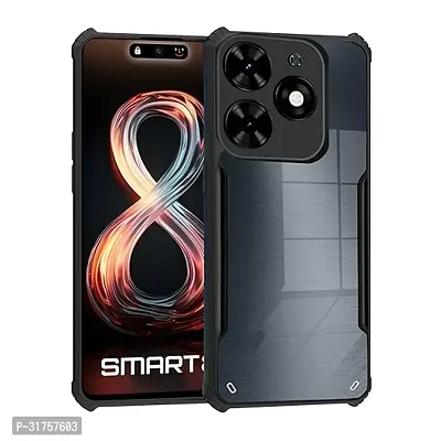 Back Case Cover Camera Bump Protection Shockproof Bumper Crystal Clear Slim 360 Degree Protection Acrylic Transparent For Infinix Smart 8-thumb0