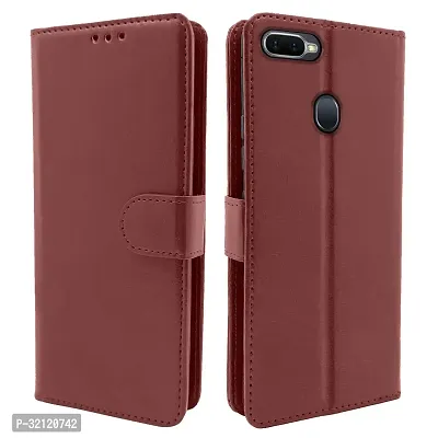 Leather Flip Cover Shockproof 360 Protection Wallet Style Magnetic Closure For OPPO A5