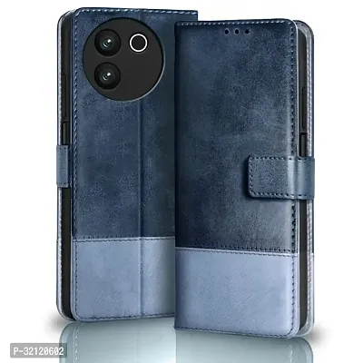 Leather Flip Cover Shockproof 360 Protection Wallet Style Magnetic Closure for  VIVO V30E-thumb0