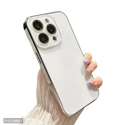 Stylish Back Case Cover  For iPhone 15pro Titanium Grey