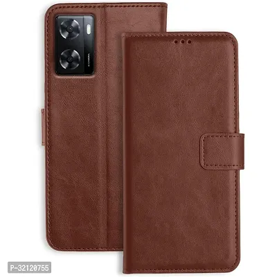 Leather Flip Cover Shockproof 360 Protection Wallet Style Magnetic Closure for OPPO A57 5g