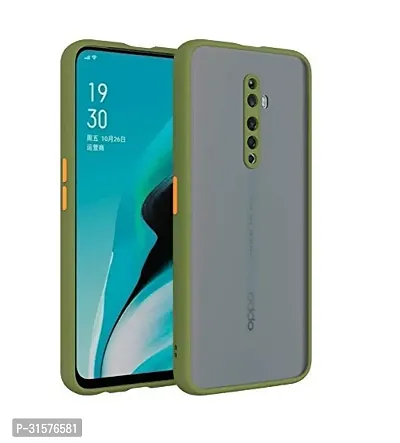 Phone Case Cover for Oppo Reno 2Z Translucent Shock Proof Smooth Rubberized Matte Hard Back Cover with Camera Protection  Light Green-thumb0