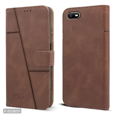 Leather Flip Cover Shockproof 360 Protection Wallet Style Magnetic Closure For OPPO A1K-thumb0