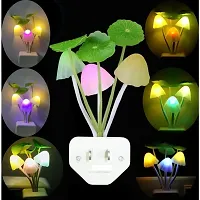 Mushroom Night Light | LED Night Lamp | Night Bulb | 7 Color Changing Mode | Dusk -Dawn Automatic Sensor | Ideal Nightlight for Bedroom, Bathroom, Nursery, Kitchen, Kid's Room (3PC)-thumb1