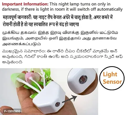 Mushroom Night Light | LED Night Lamp | Night Bulb | 7 Color Changing Mode | Dusk -Dawn Automatic Sensor | Ideal Nightlight for Bedroom, Bathroom, Nursery, Kitchen, Kid's Room (3PC)-thumb5