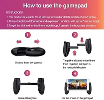 Mobile Game Controller [Upgrade Version] Mobile Gaming Trigger for PUBG/Fortnite/Rules of Survival Gaming Grip and Gaming Joysticks for 4.5-6.5inch Android iOS Phone-thumb1