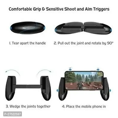 Mobile Game Controller [Upgrade Version] Mobile Gaming Trigger for PUBG/Fortnite/Rules of Survival Gaming Grip and Gaming Joysticks for 4.5-6.5inch Android iOS Phone-thumb3