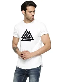 Mordan T-Shirt Photo Print Men's Round Neck T-Shirt Design of Triangle Pack of 1 T-Shirts-thumb1