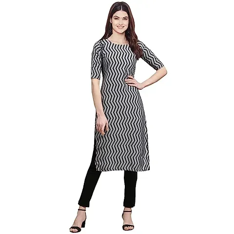 Stylish A-Line Polycotton Kurti For Women