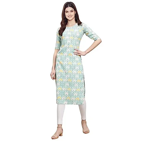 Stylish A-Line Polycotton Kurti For Women