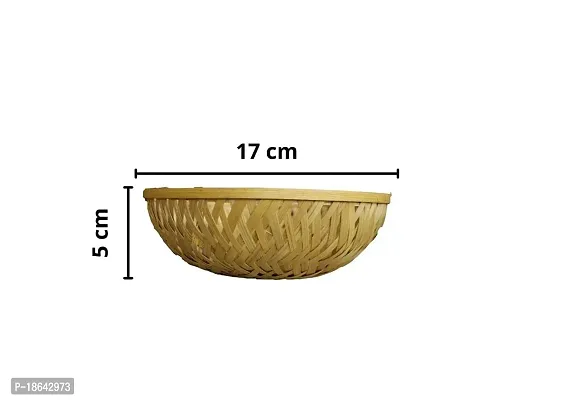 AVIKA Handmade Small Bamboo Basket for Wedding and Daily Use Purpose (10 pcs)-thumb3