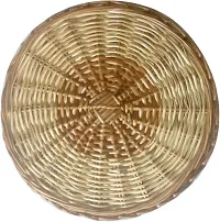 Avika Bamboo Cane Chapati /Fruit/ Packing Basket (Brown)-thumb3