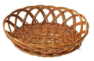 Avika Bamboo Cane Oval Basket For Hamper/Dry Fruit/Fruit/Chocolate/Wedding/Gifts/Packings multipurpose Cane bamboo wicker basket | Shelf baskets | Storage Basket-thumb3