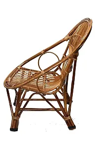 Bamboo Wooden Cane Chair for Garden, Balcony Chair, Arm Chair, Room Chair, Lawn Chair, Indoor Outdoor with Cushion-thumb2