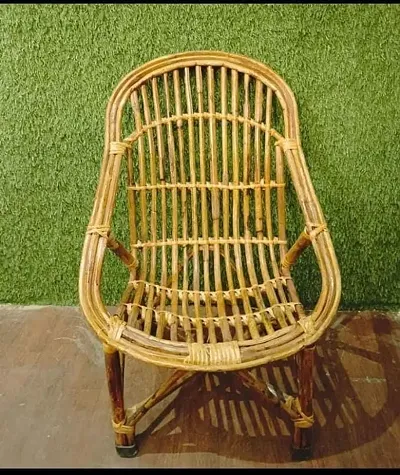 Bamboo Cane Chair for Kids, Baby Chair,Children with Back Rest (high Back)