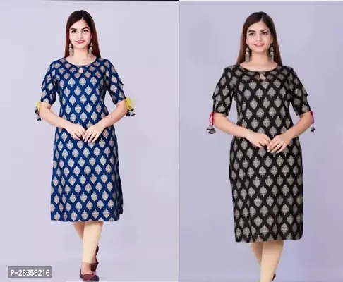 Classic Rayon Kurti for Women Pack of 2